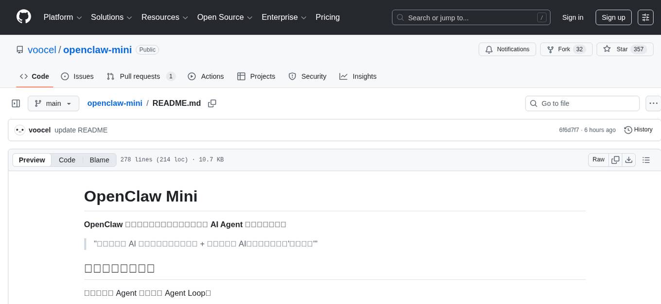 openclaw-mini Screenshot