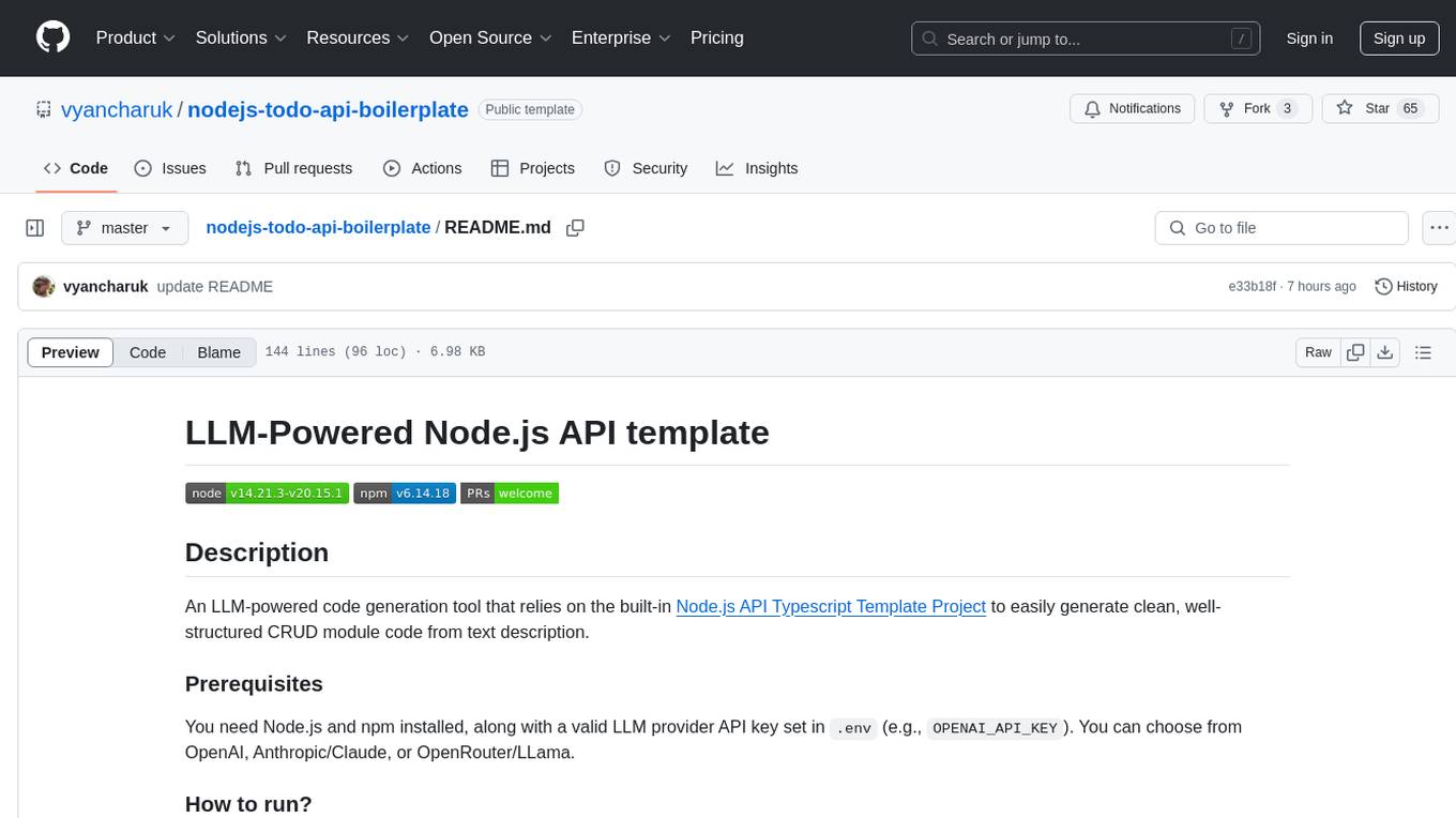 nodejs-todo-api-boilerplate Screenshot