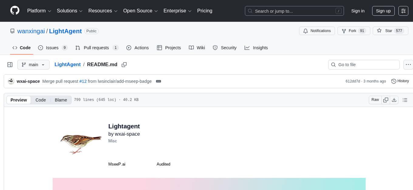 LightAgent Screenshot