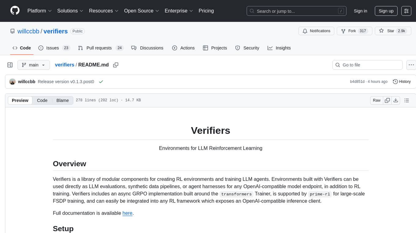 verifiers Screenshot