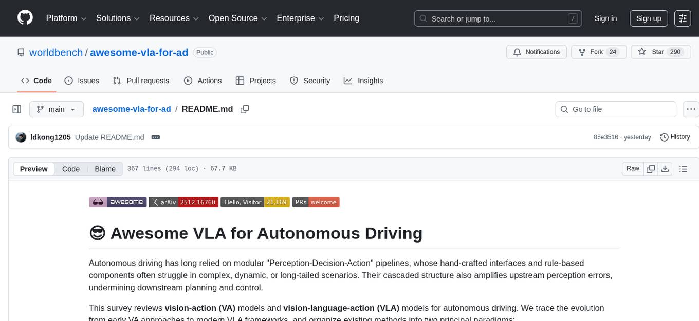 awesome-vla-for-ad Screenshot