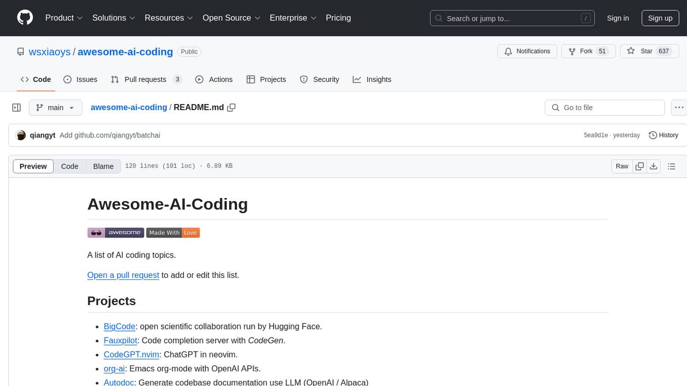 awesome-ai-coding Screenshot