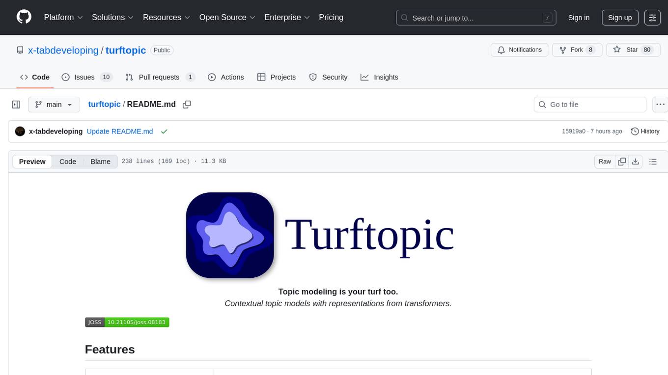 turftopic Screenshot