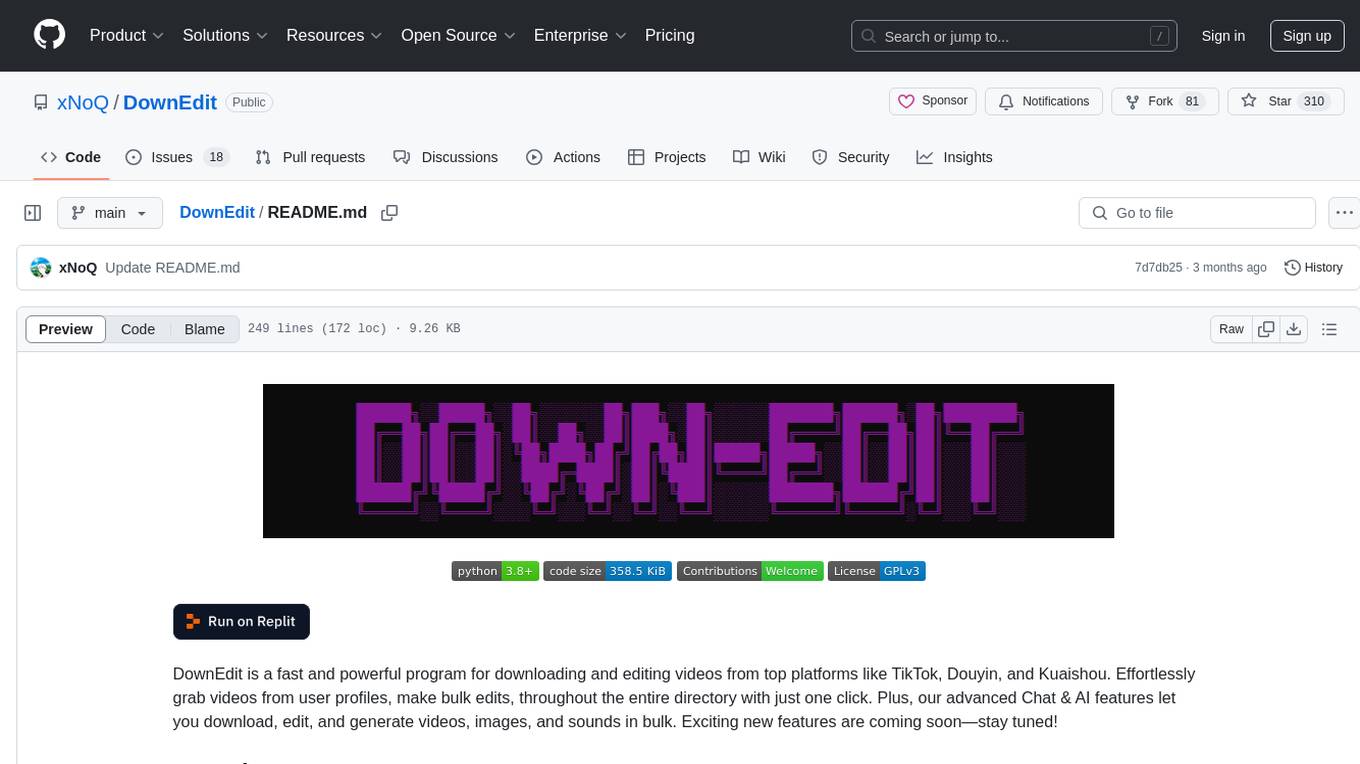 DownEdit Screenshot