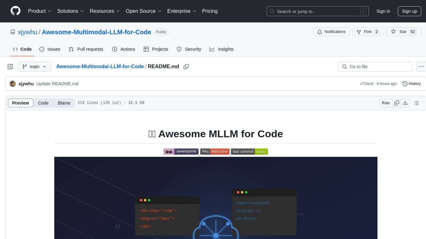 Awesome-Multimodal-LLM-for-Code Screenshot