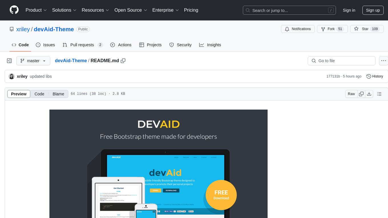 devAid-Theme Screenshot