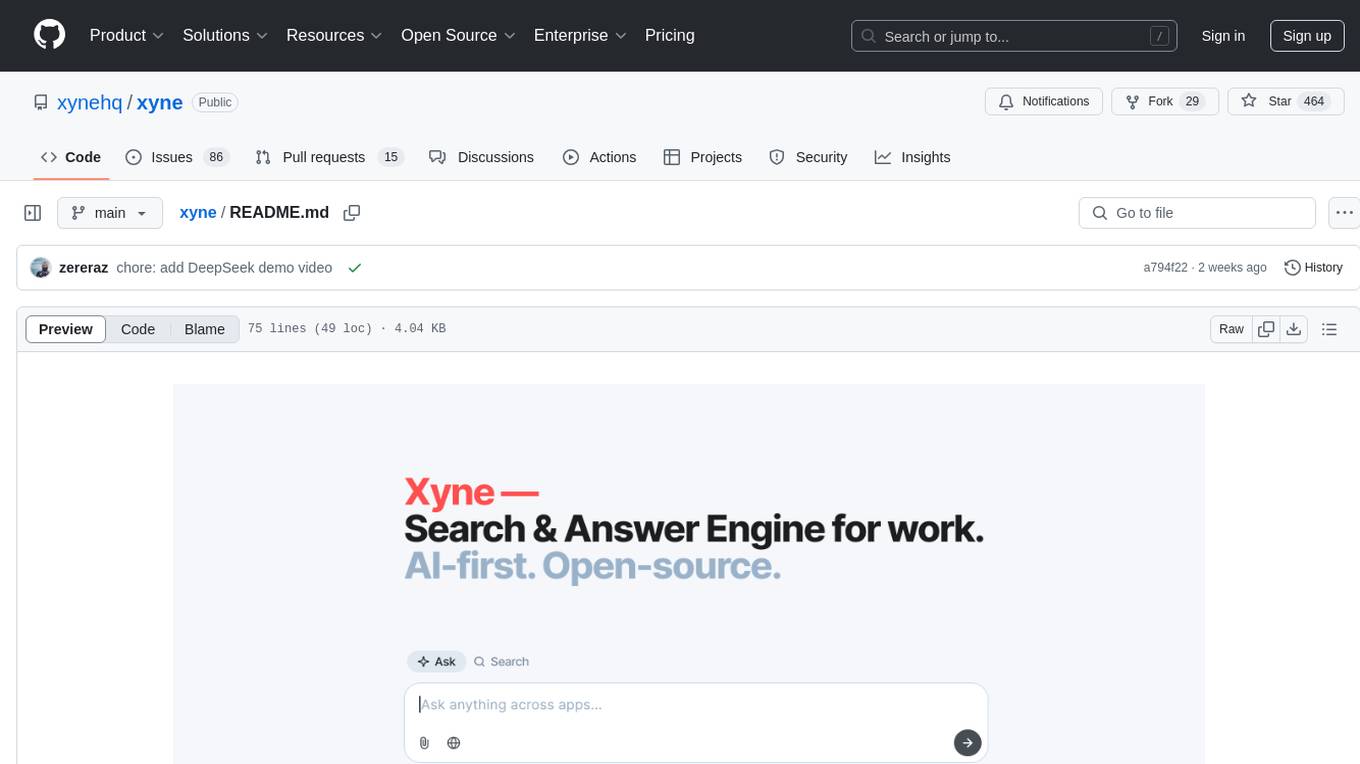 xyne Screenshot