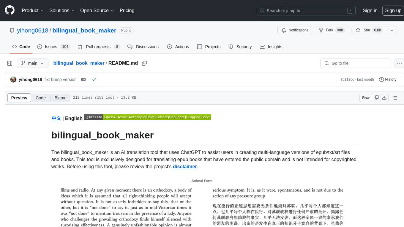 bilingual_book_maker Screenshot