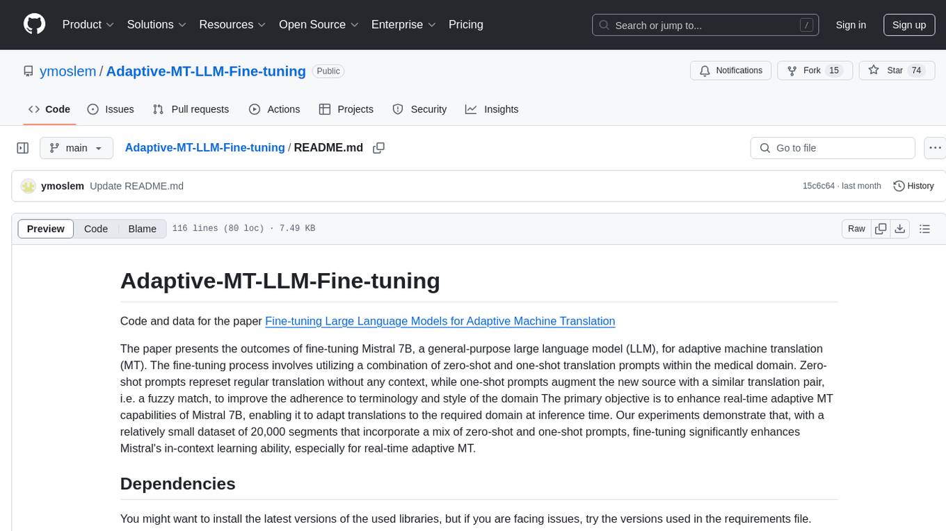 Adaptive-MT-LLM-Fine-tuning Screenshot