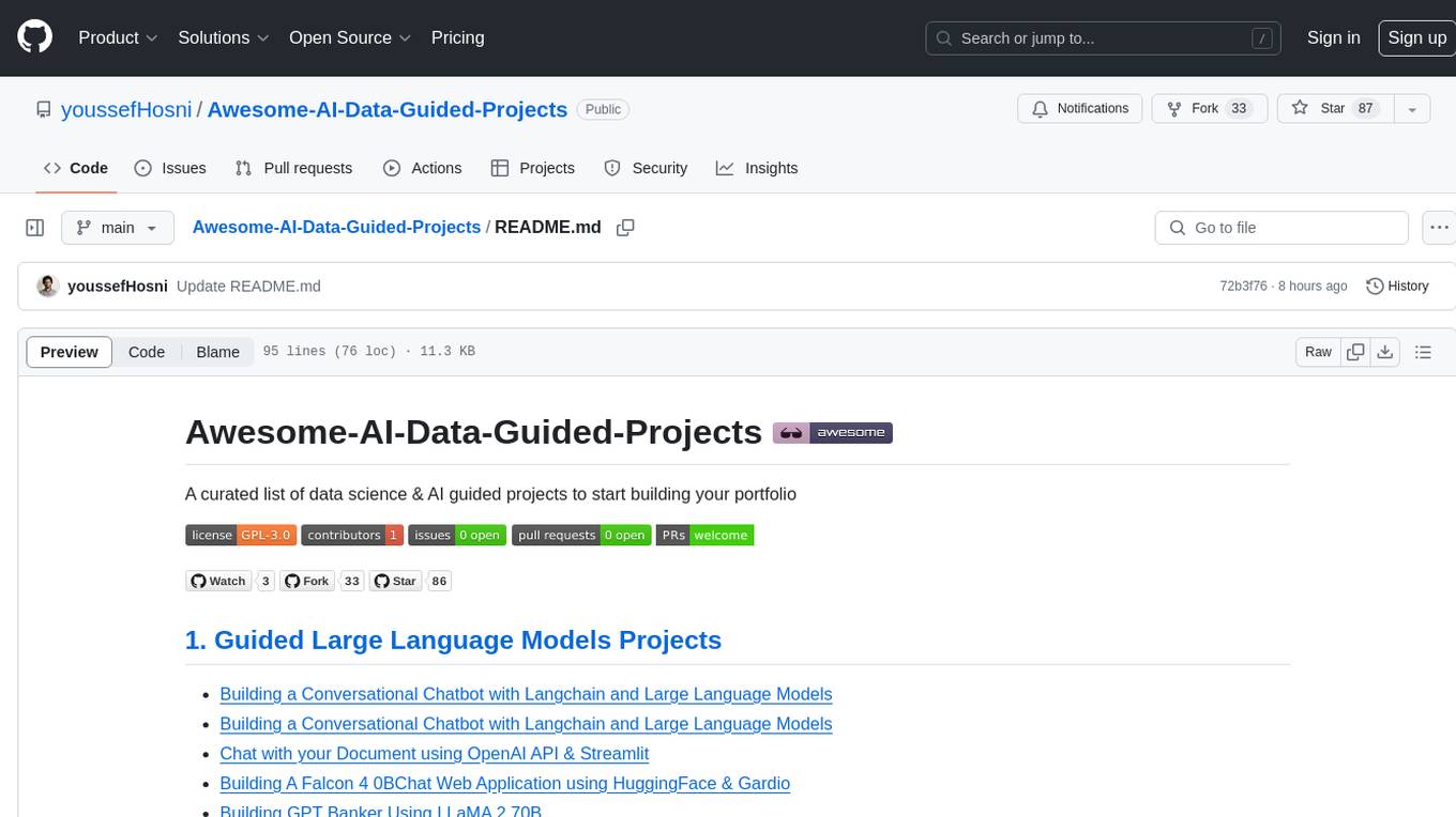 Awesome-AI-Data-Guided-Projects Screenshot