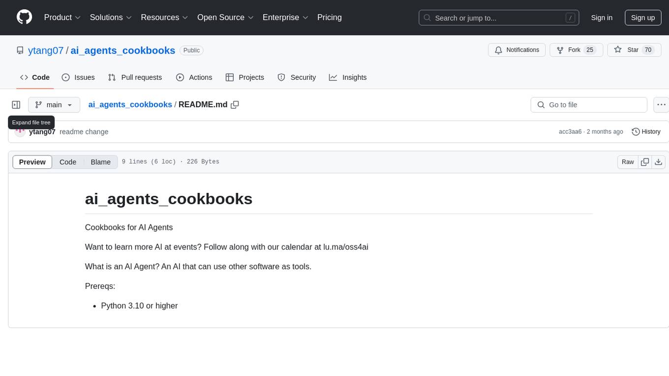 ai_agents_cookbooks Screenshot