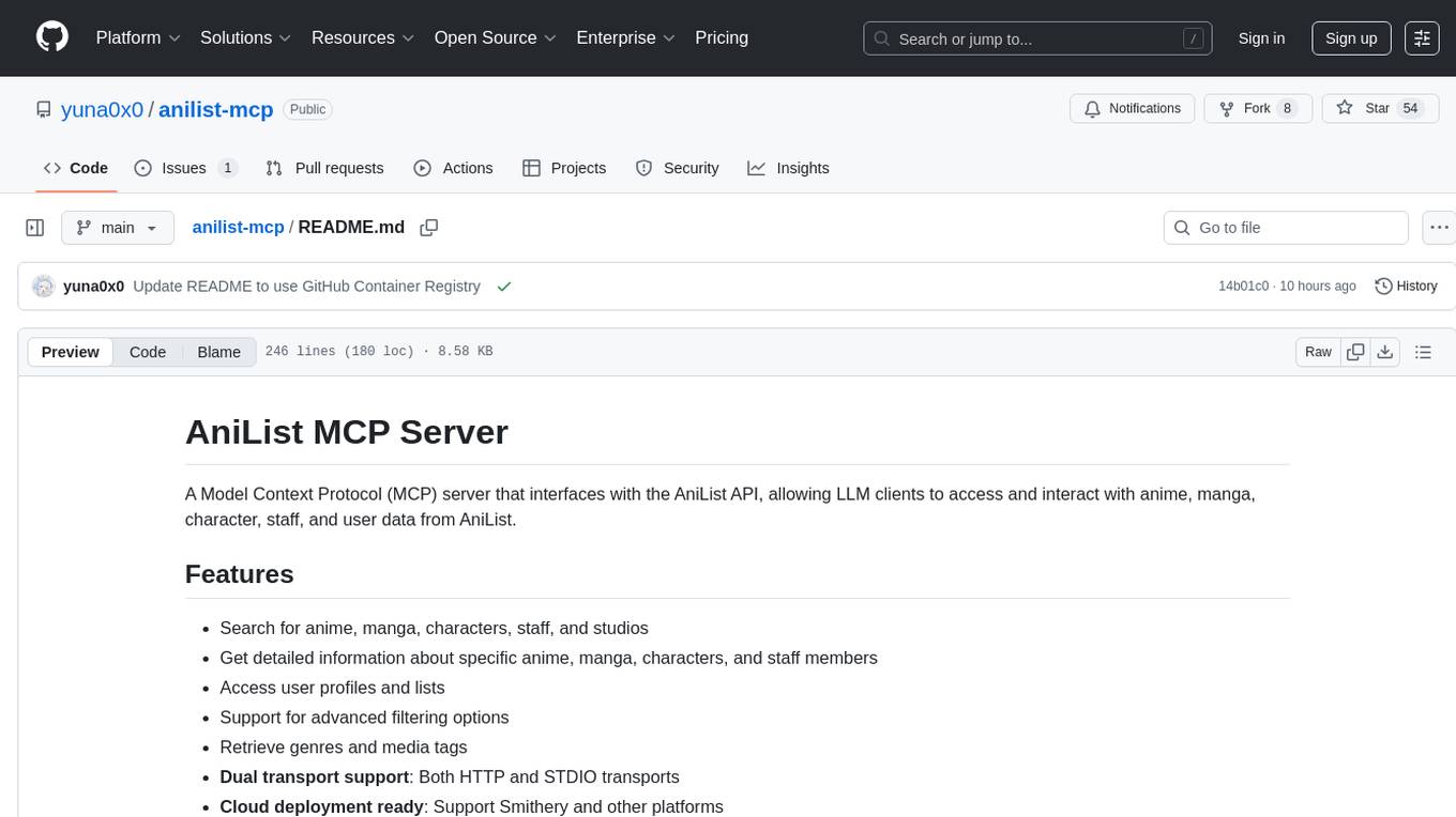 anilist-mcp Screenshot