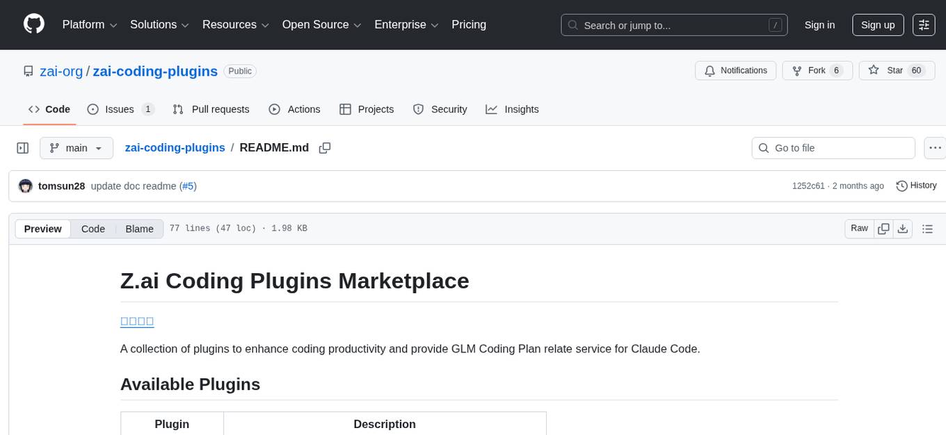 zai-coding-plugins Screenshot