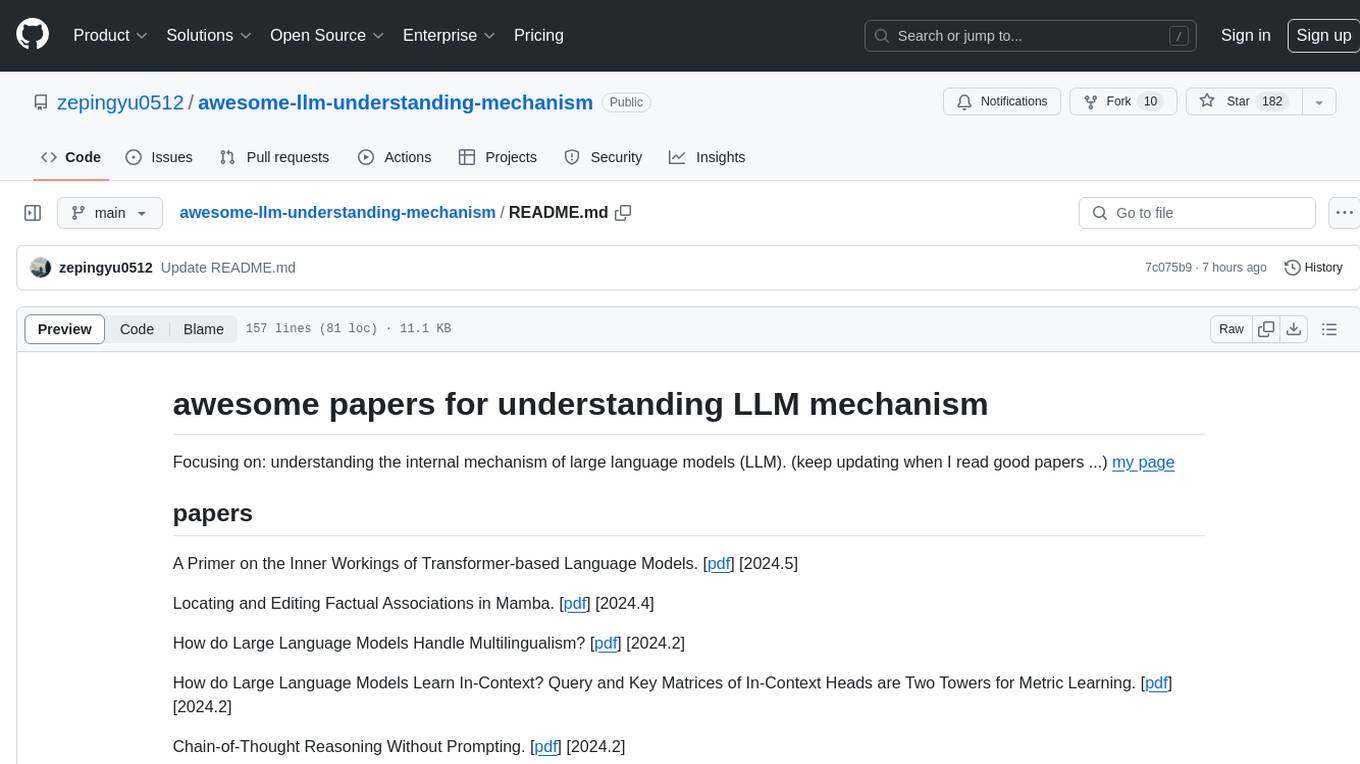 awesome-llm-understanding-mechanism Screenshot