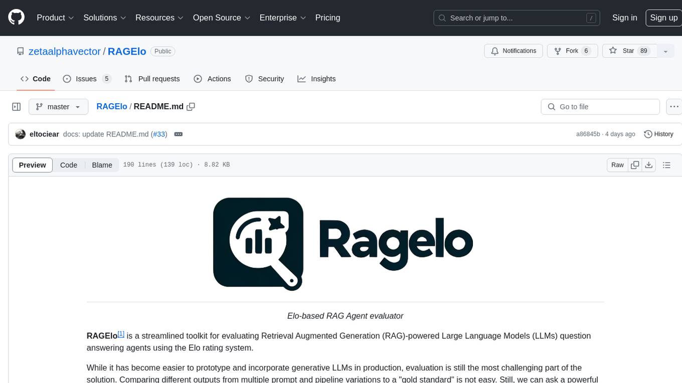 RAGElo Screenshot