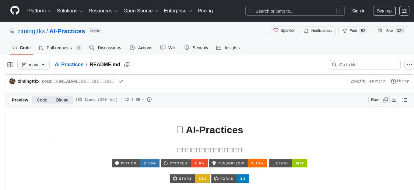 AI-Practices Screenshot
