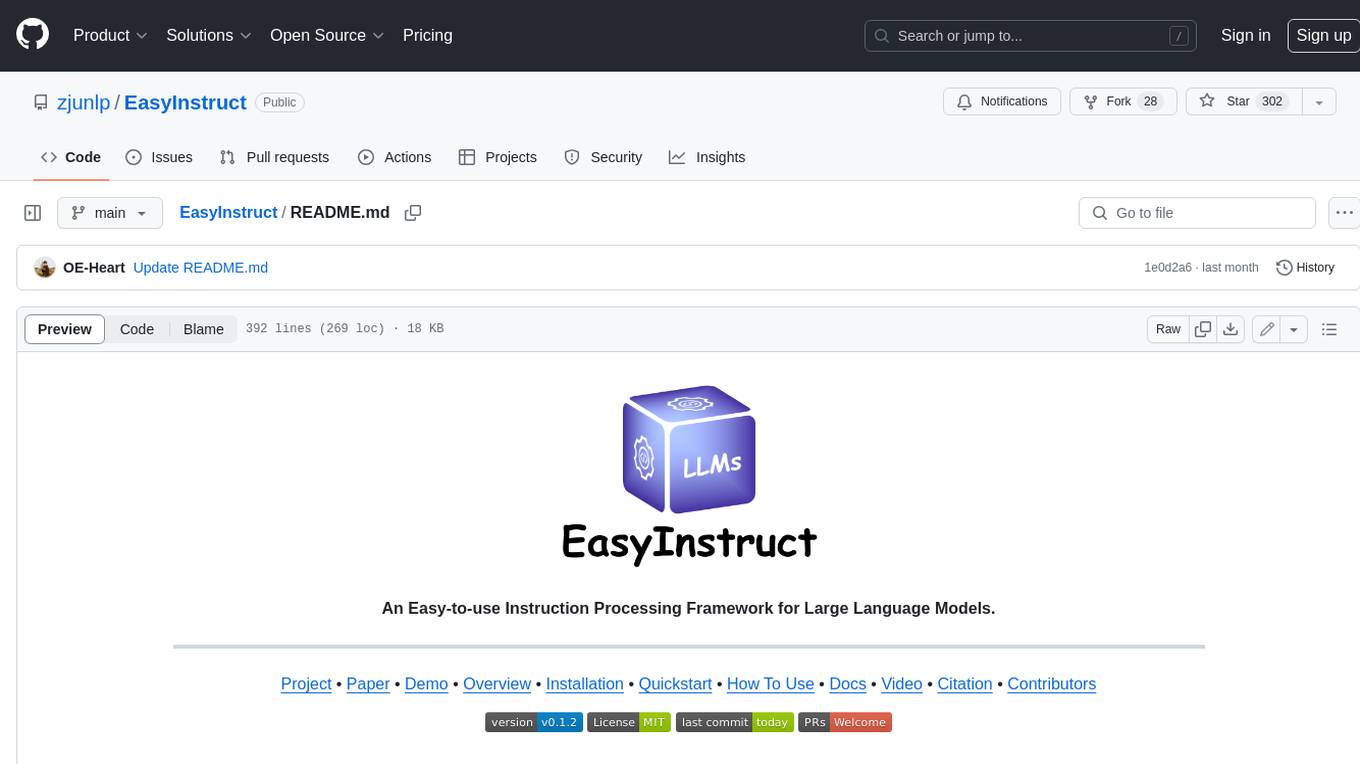 EasyInstruct Screenshot