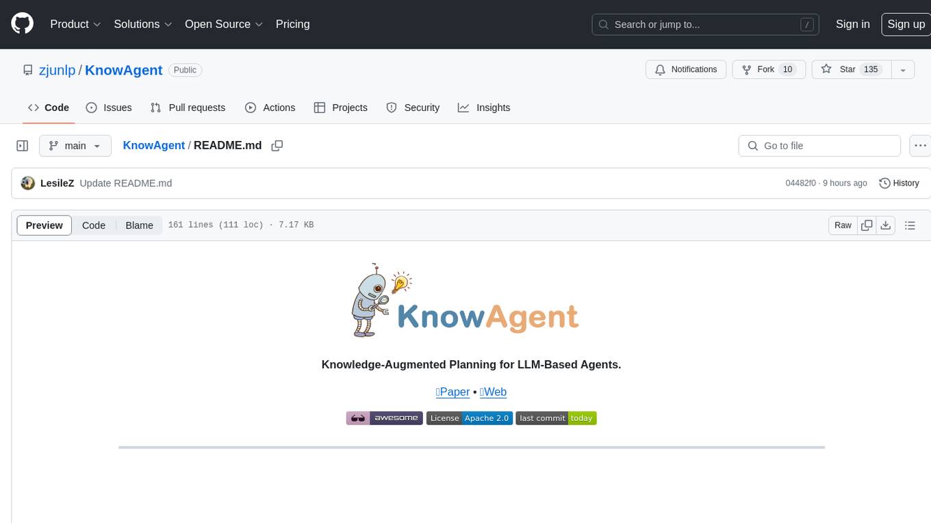 KnowAgent Screenshot