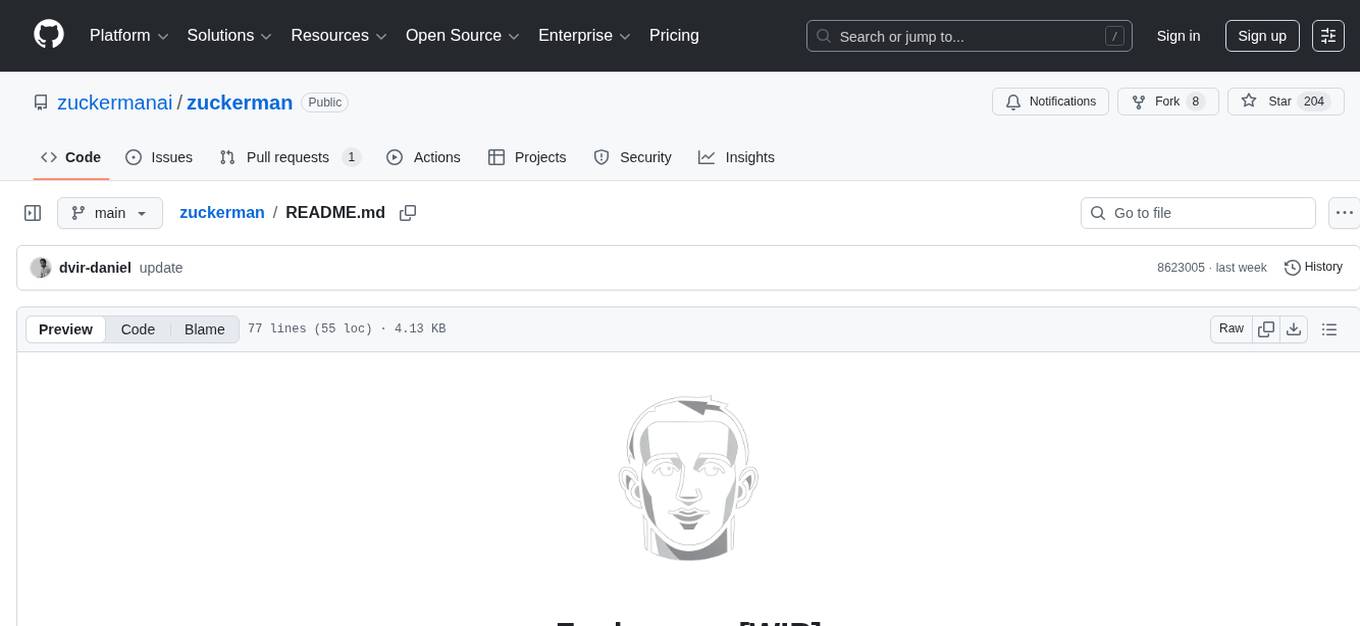 zuckerman Screenshot