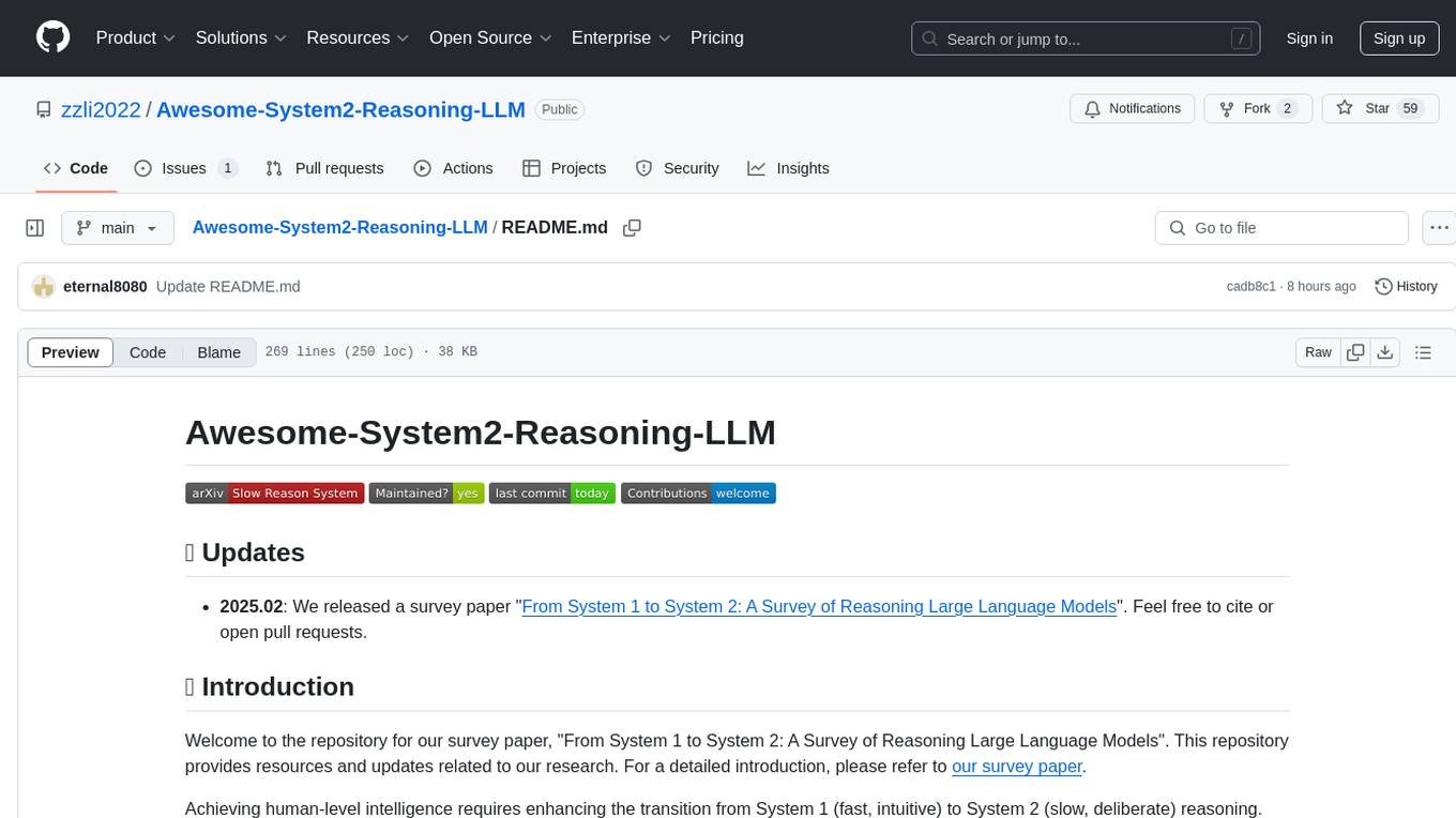 Awesome-System2-Reasoning-LLM Screenshot