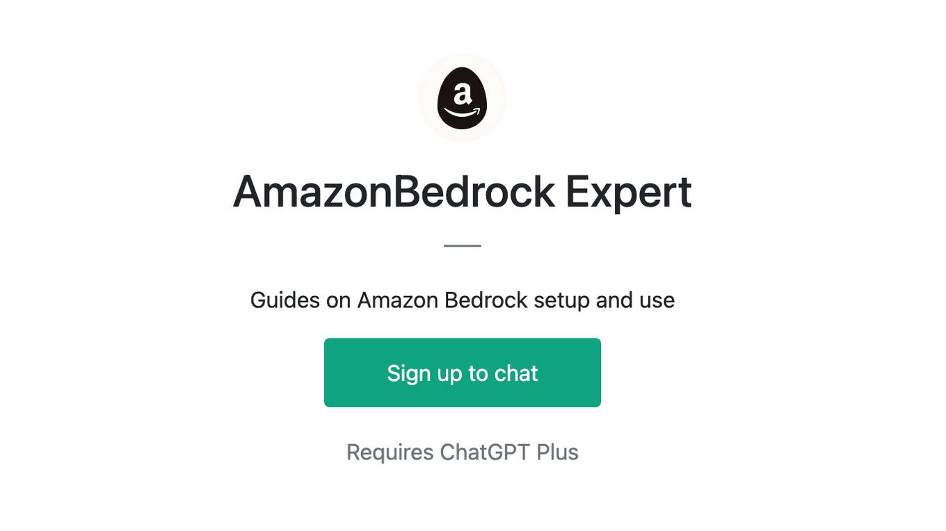 AmazonBedrock Expert Screenshot