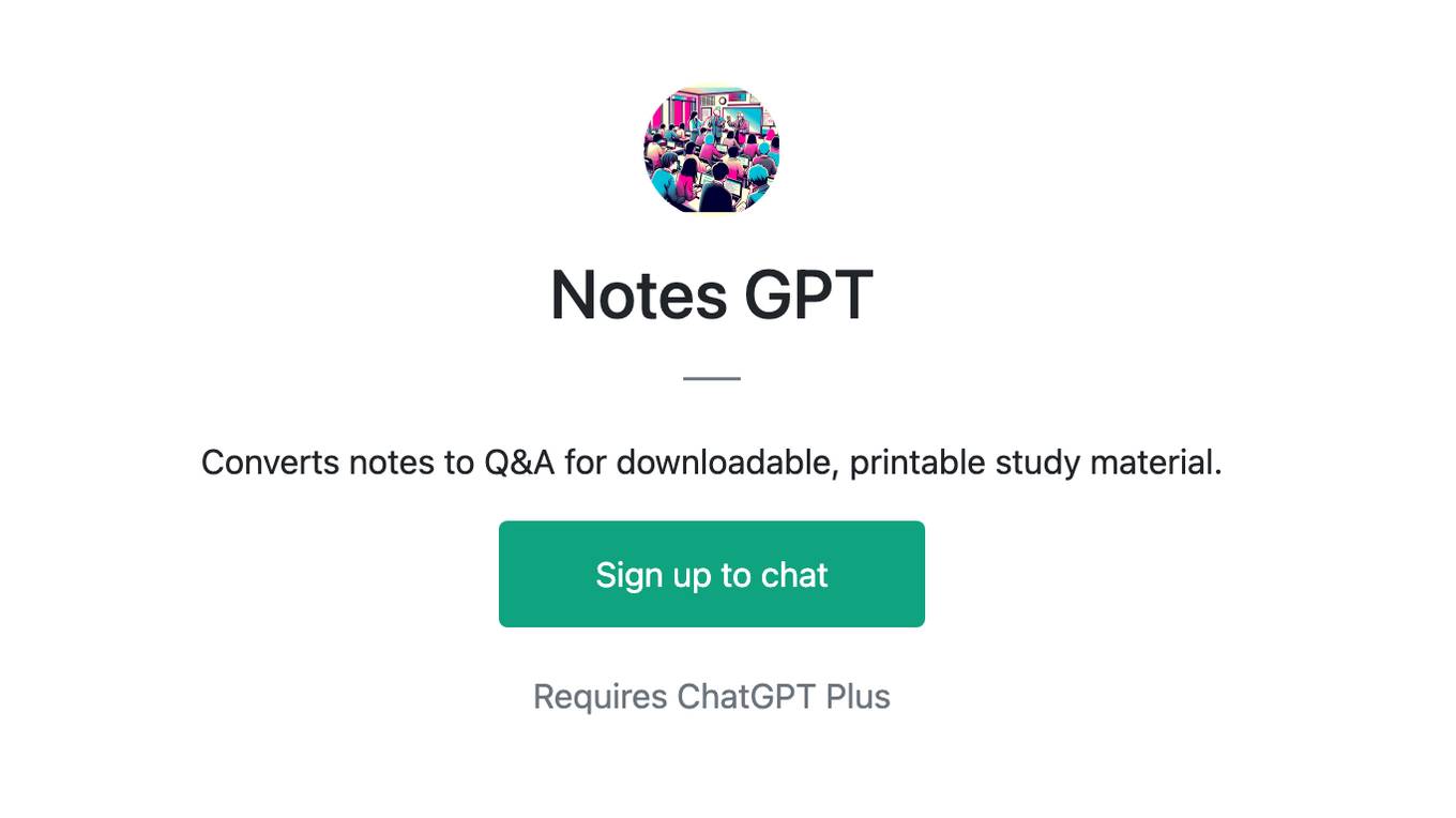 Notes GPT Screenshot