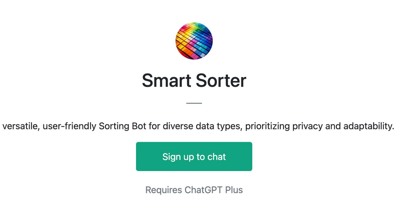 Smart Sorter Screenshot