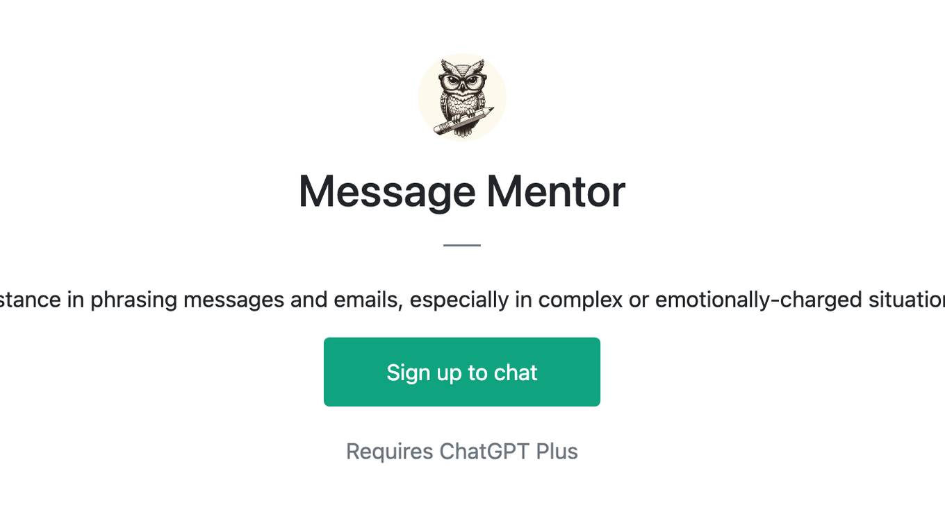 Message Mentor Screenshot