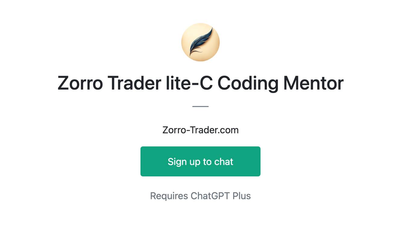 Zorro Trader lite-C Coding Mentor Screenshot