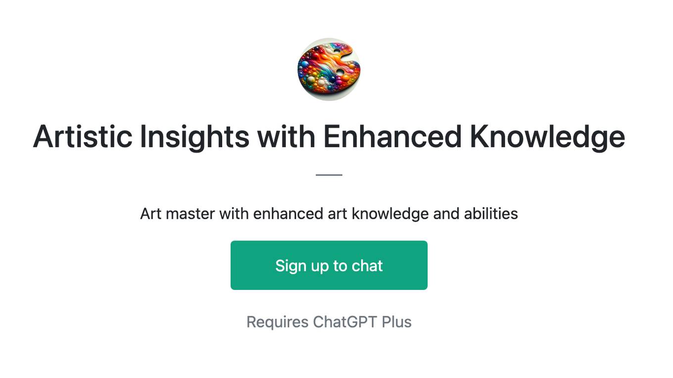 Artistic Insights with Enhanced Knowledge Screenshot