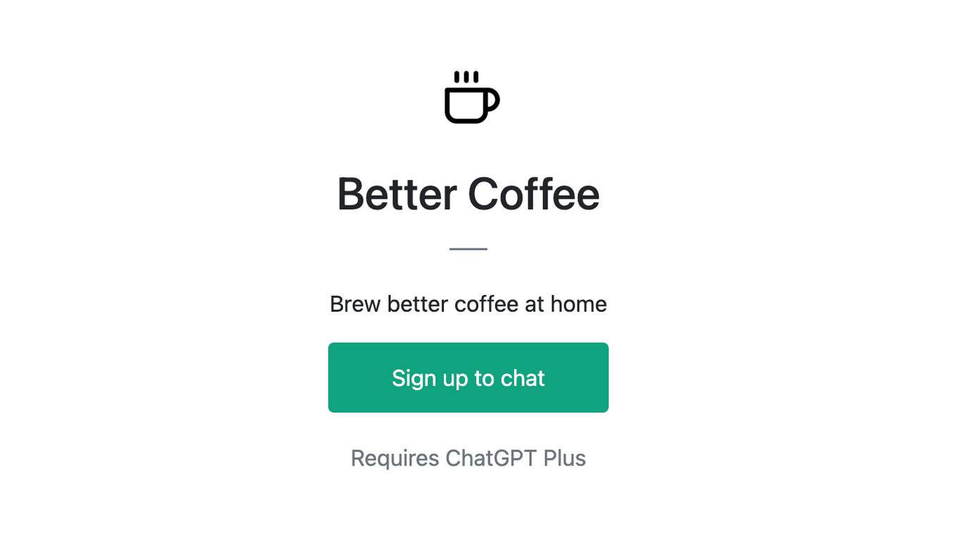 Better Coffee Screenshot