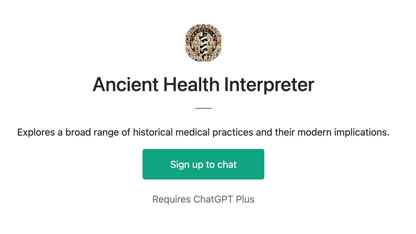 Ancient Health Interpreter Screenshot