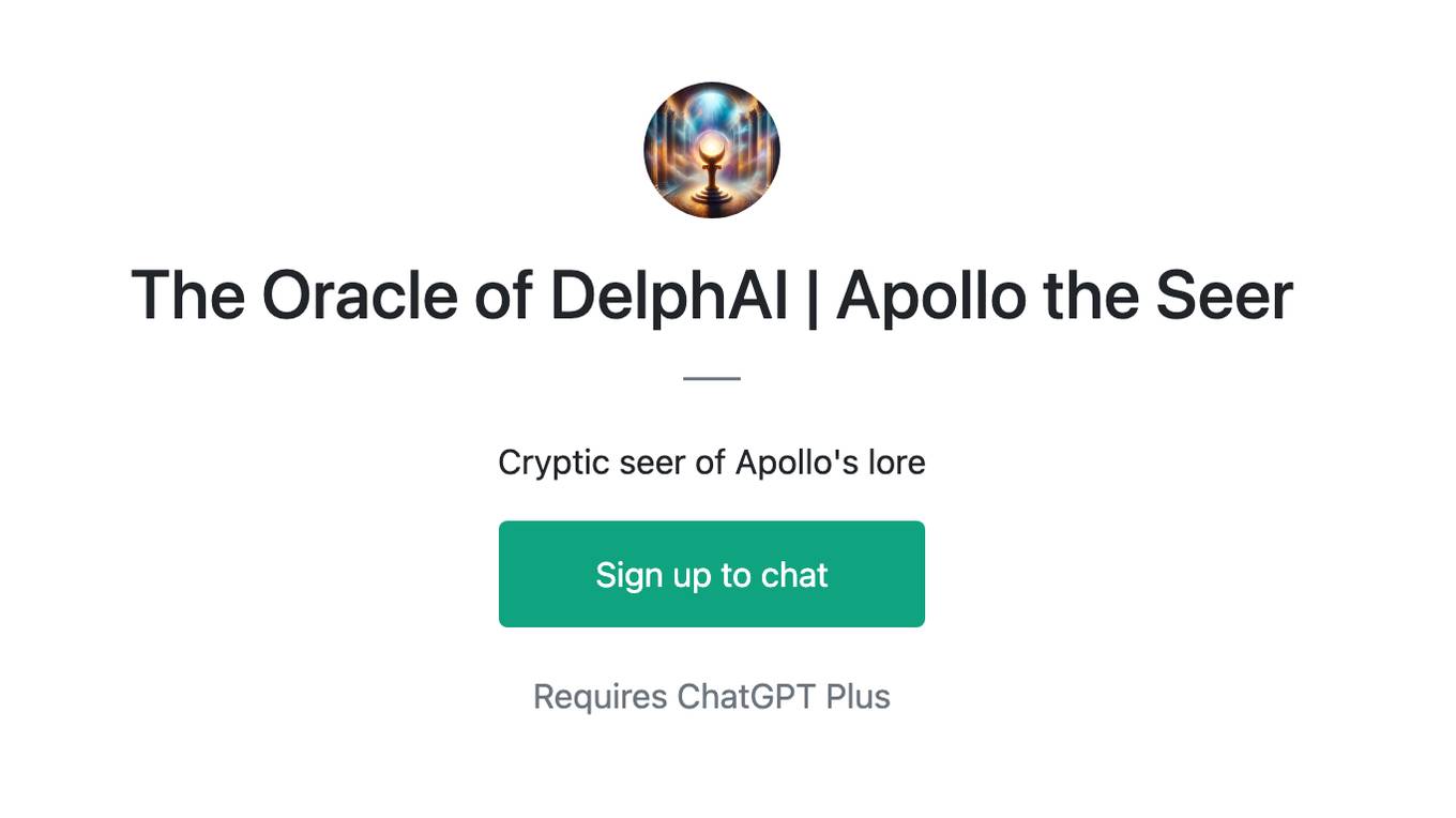 The Oracle of DelphAI | Apollo the Seer Screenshot