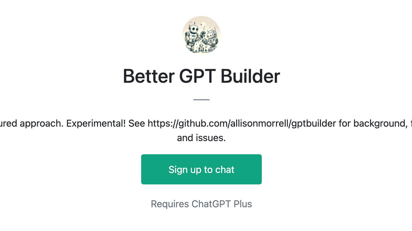 Better GPT Builder Screenshot