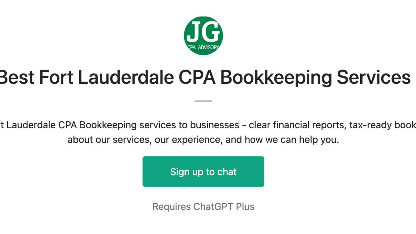 Best Fort Lauderdale CPA Bookkeeping Services Screenshot