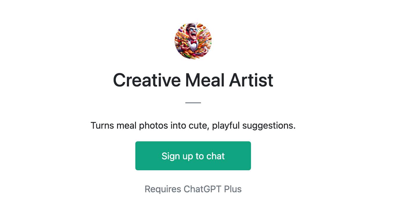 Creative Meal Artist Screenshot