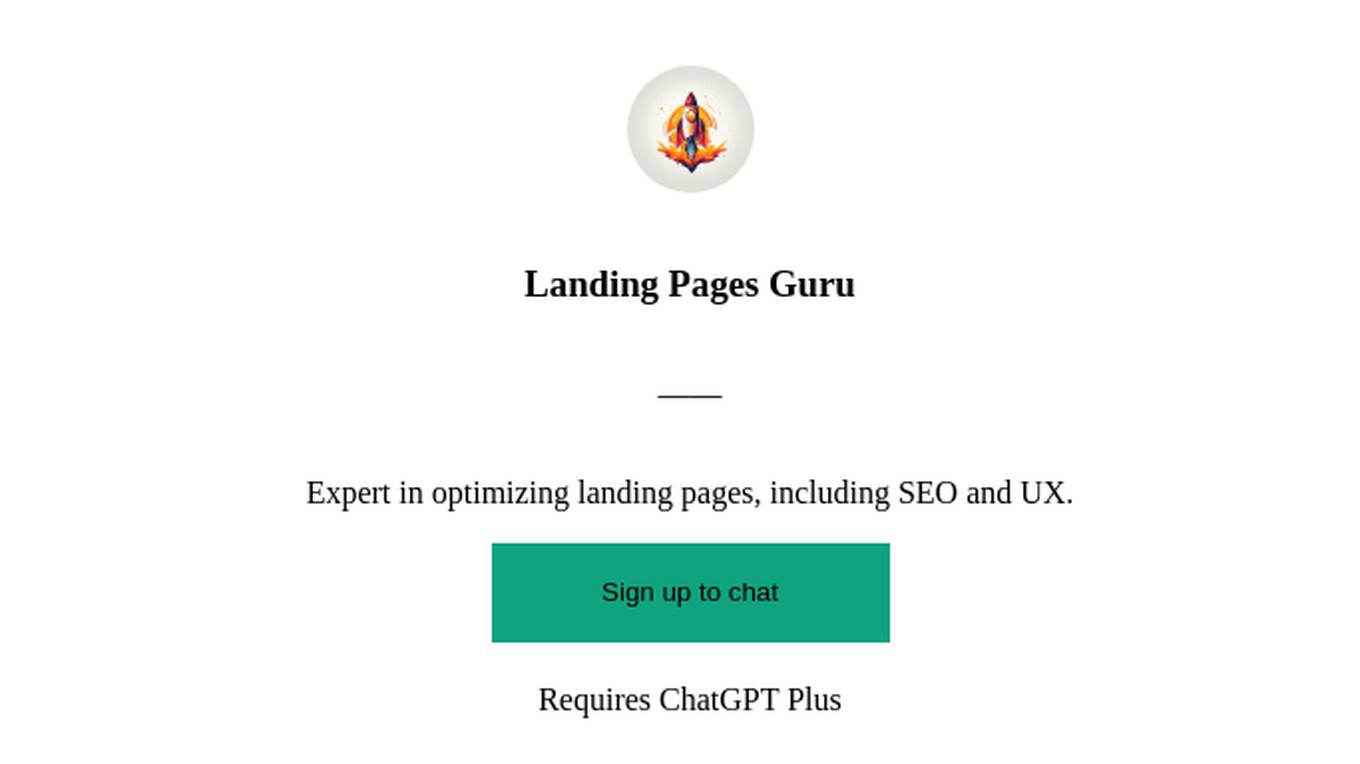 Landing Pages Guru Screenshot