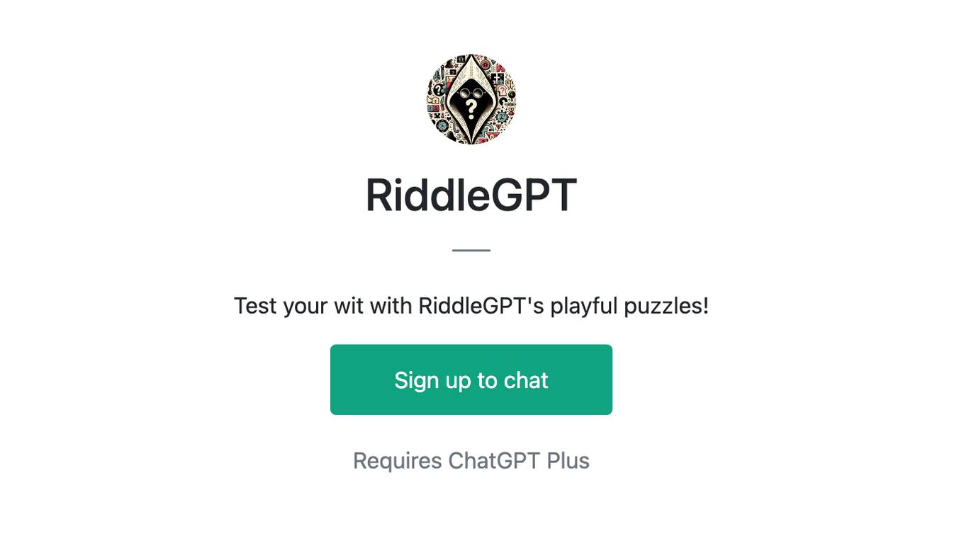 RiddleGPT Screenshot