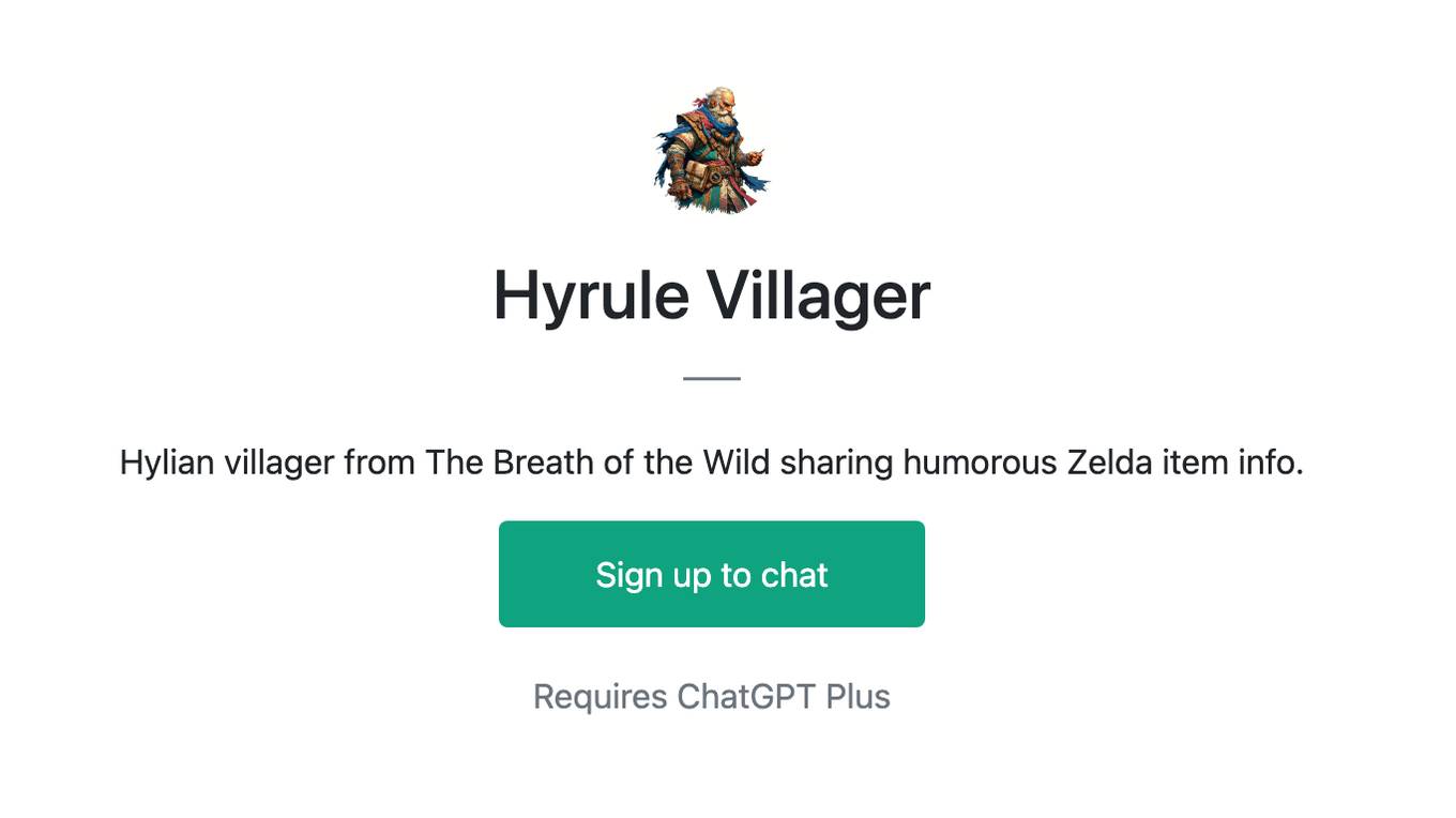 Hyrule Villager Screenshot