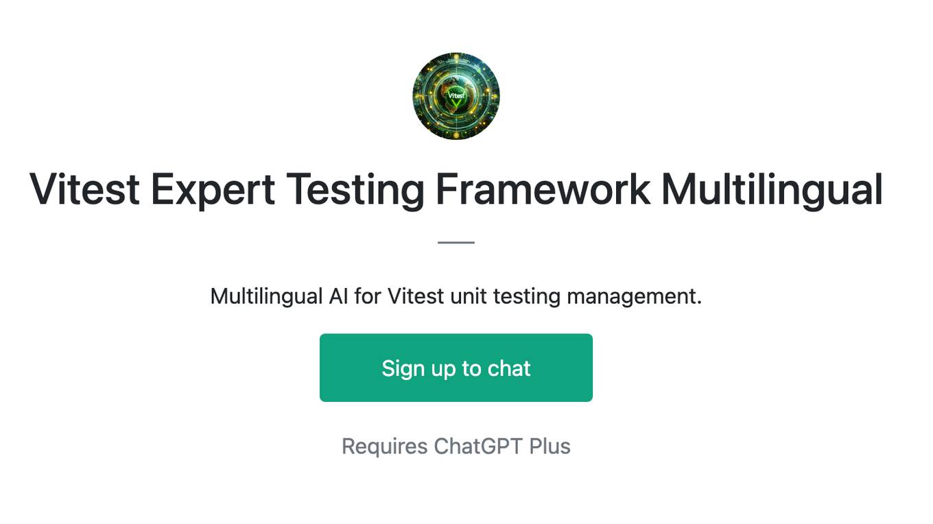 Vitest Expert Testing Framework Multilingual Screenshot