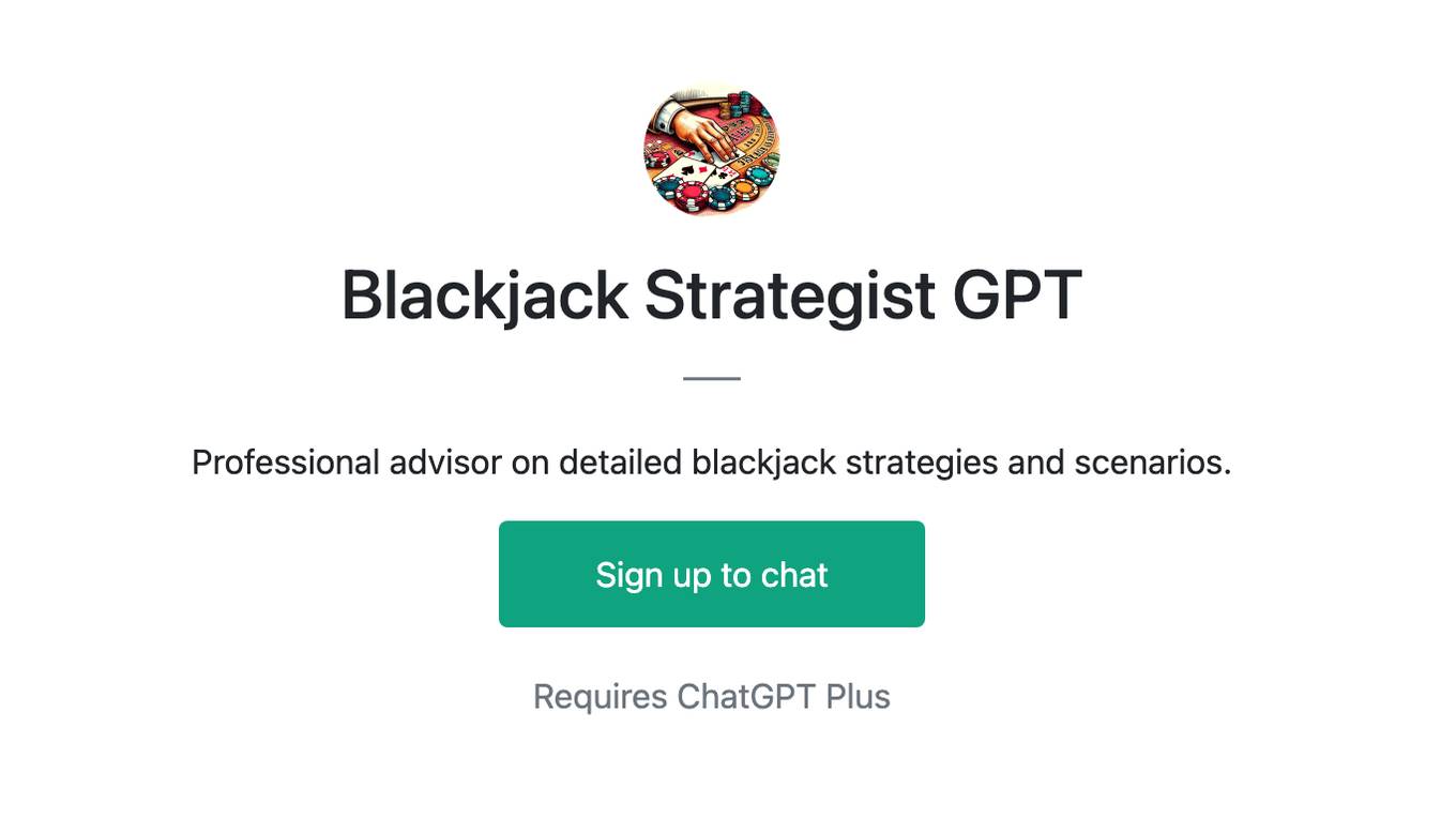 Blackjack Strategist GPT Screenshot