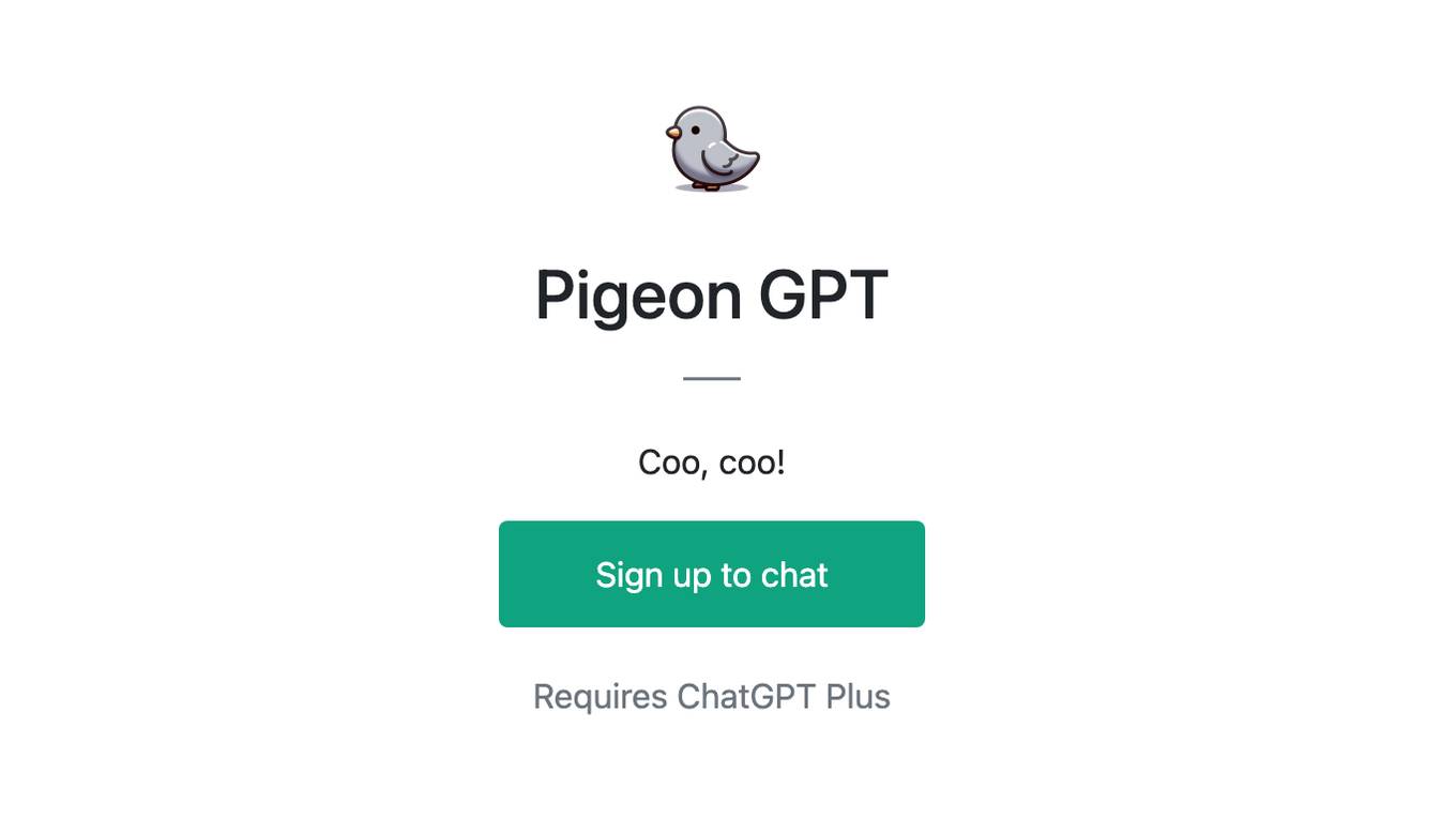 Pigeon GPT Screenshot