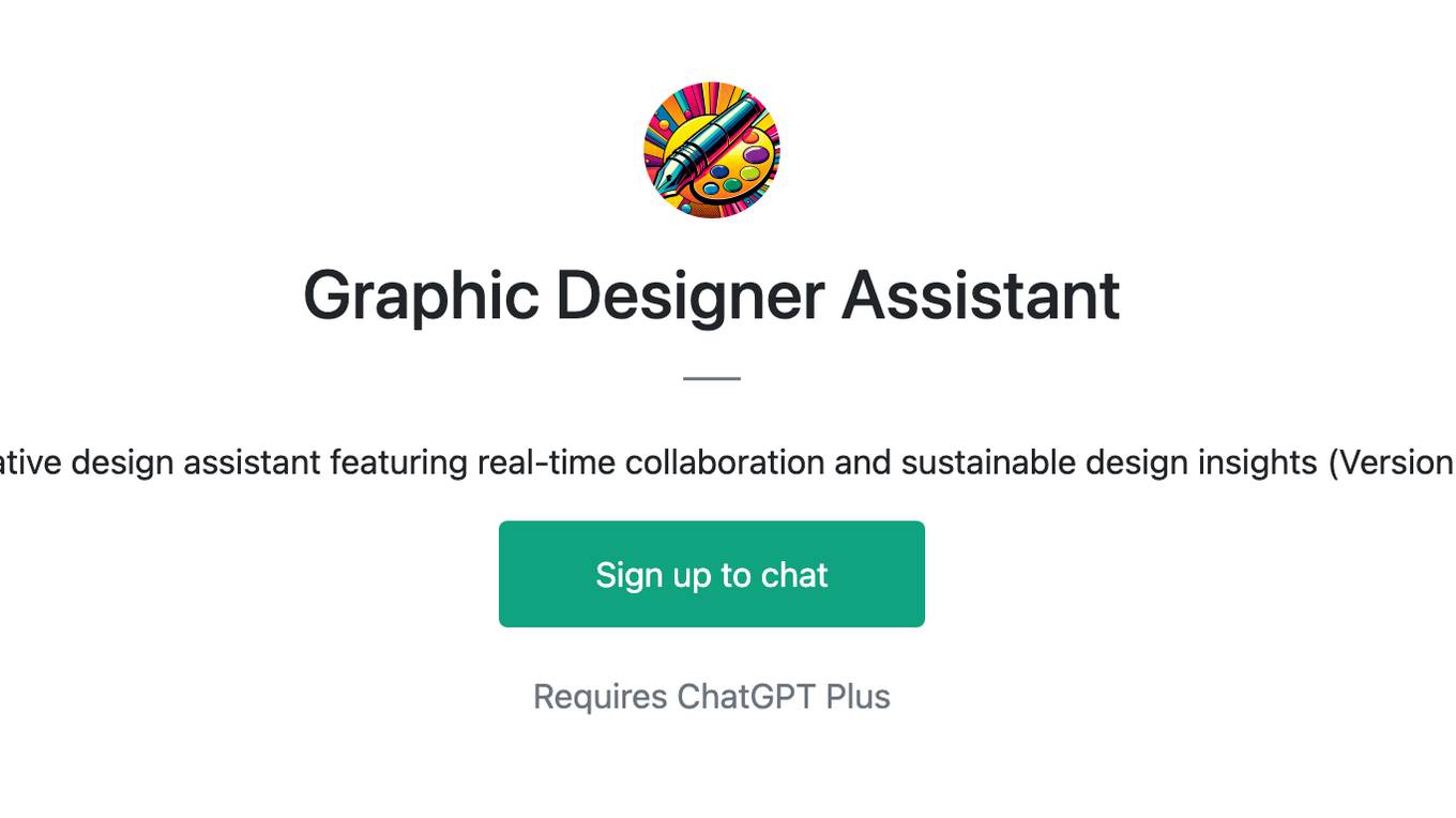 Graphic Designer Assistant Screenshot