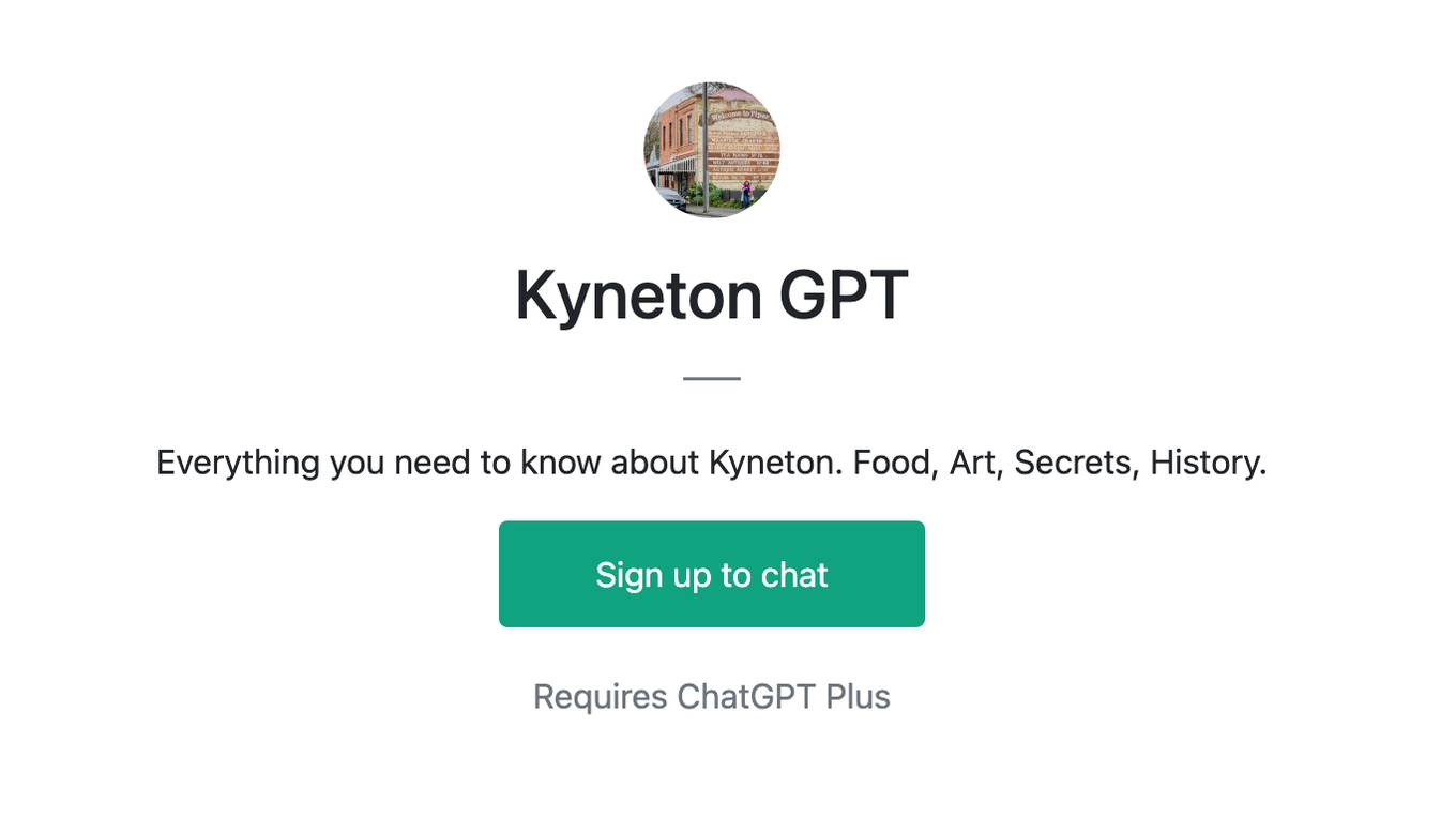 Kyneton GPT Screenshot