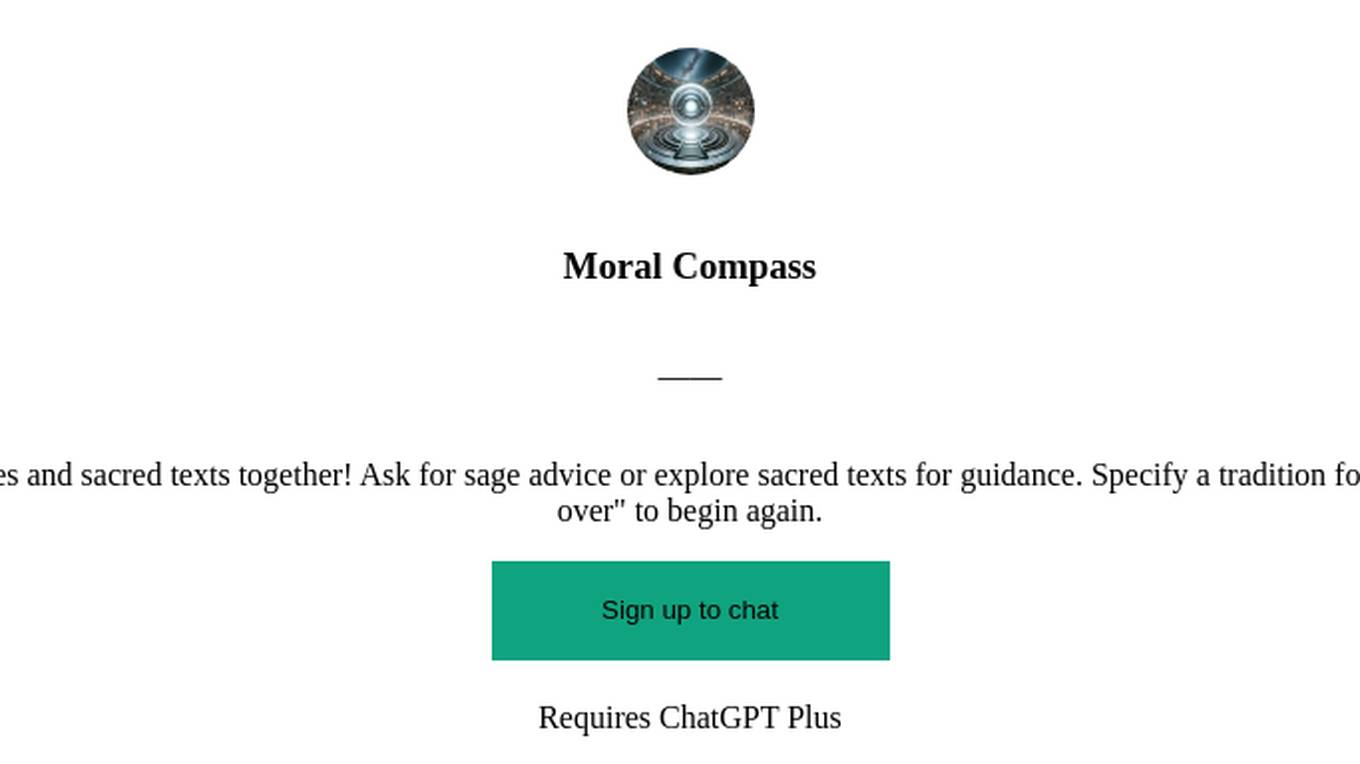 Moral Compass Screenshot