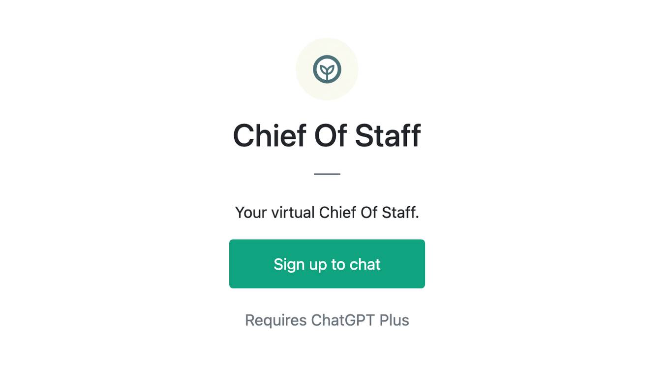 Chief Of Staff Screenshot