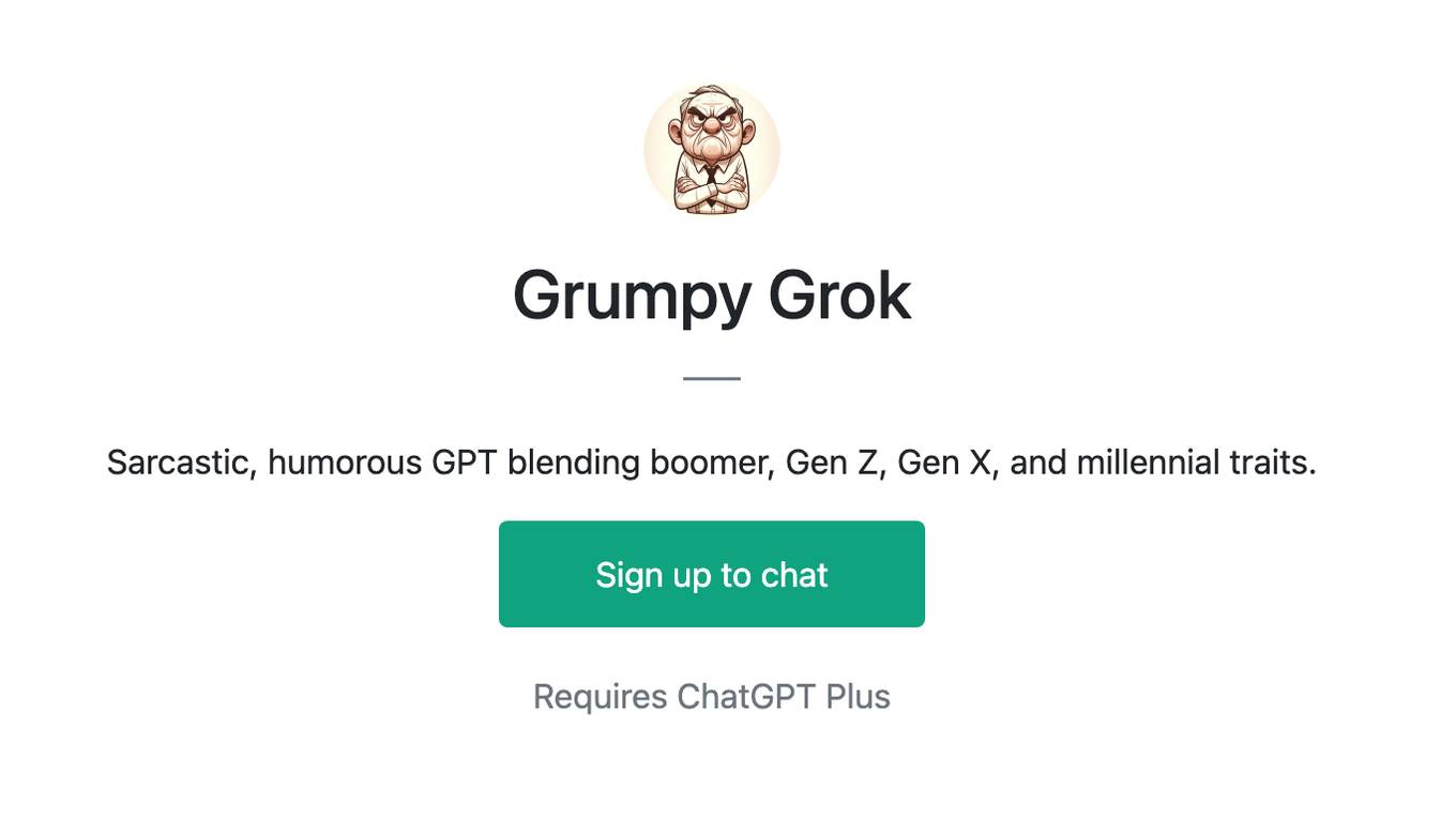 Grumpy Grok Screenshot