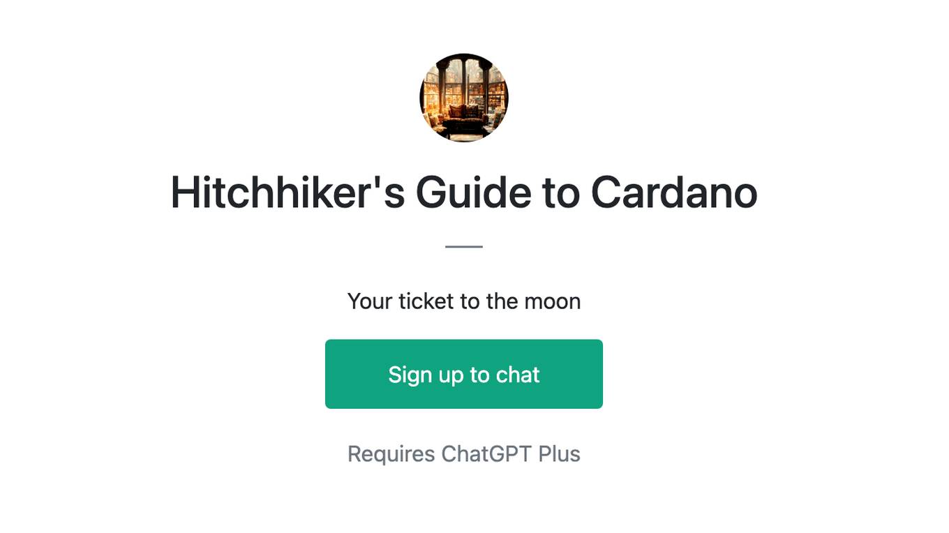 Hitchhiker's Guide to Cardano Screenshot