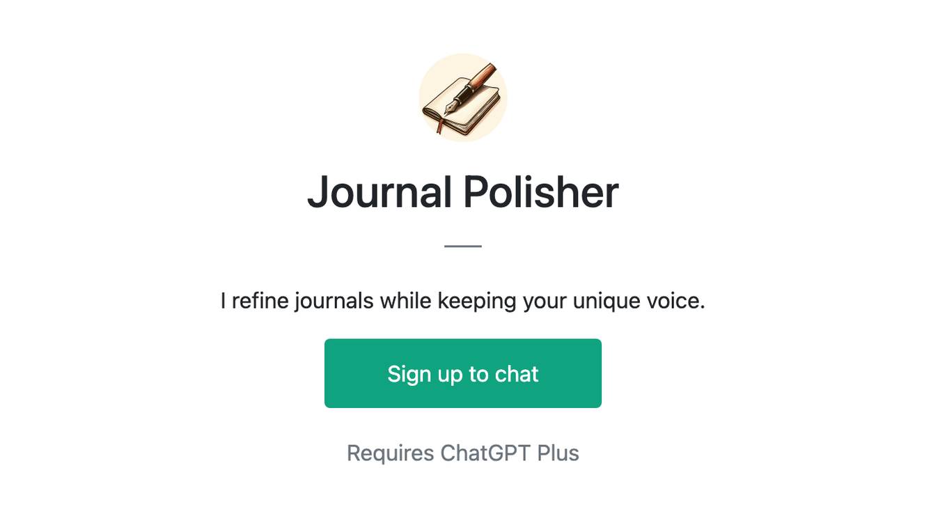 Journal Polisher Screenshot