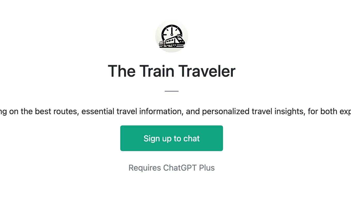 The Train Traveler Screenshot